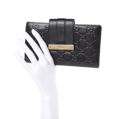 Gucci Guccissima Ladies Web Long Wallet Black 2 of 11