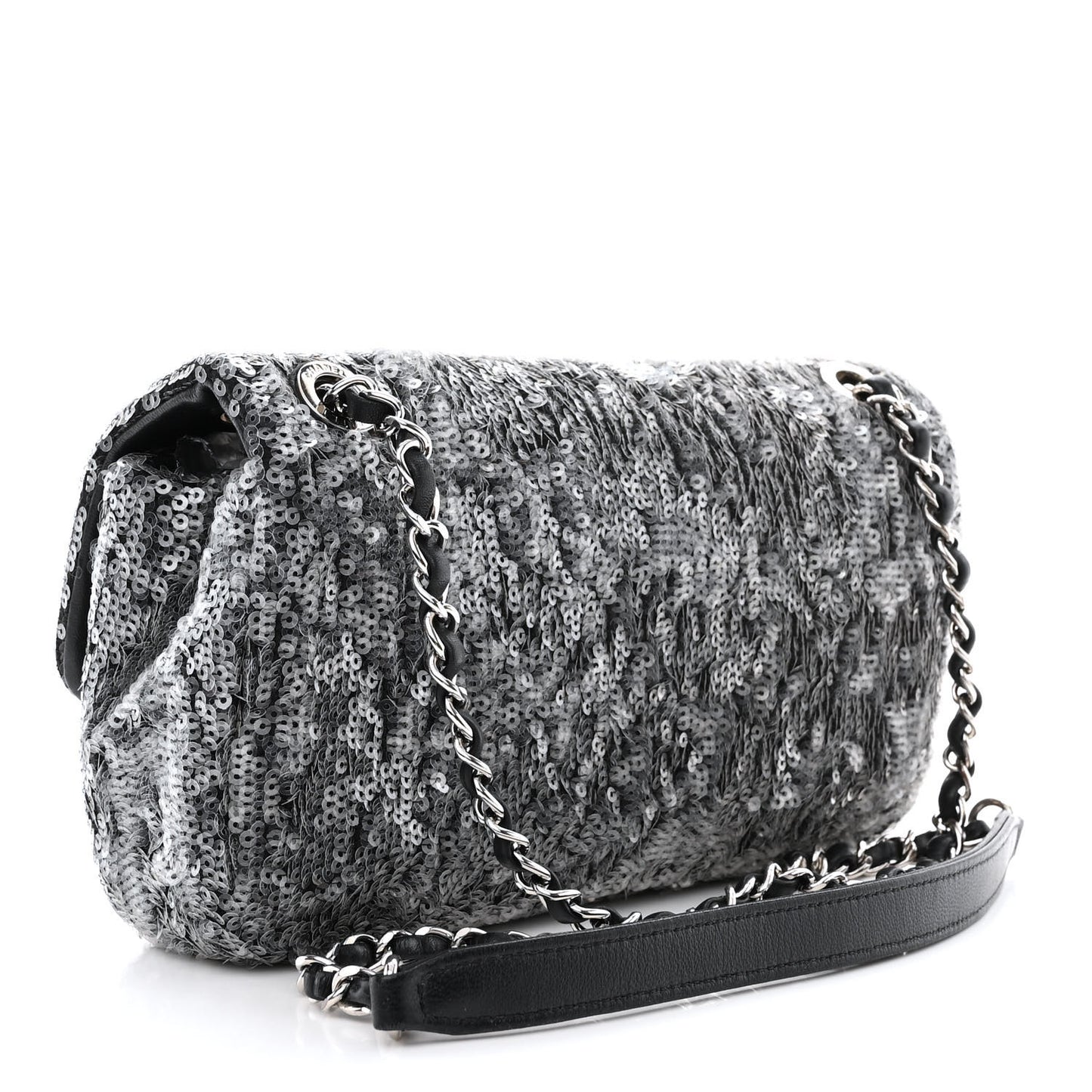 Sequin Mini Waterfall Flap Grey