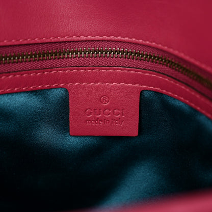 Gucci Velvet Matelasse Blind for Love Embroidered Medium GG Marmont Shoulder Bag Light Raspberry Rose Multicolor 6 of 13