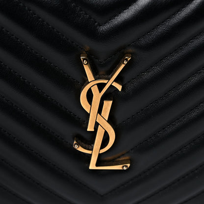 Saint Laurent Calfskin Matelasse Monogram Lou Camera Bag Black 10 of 11