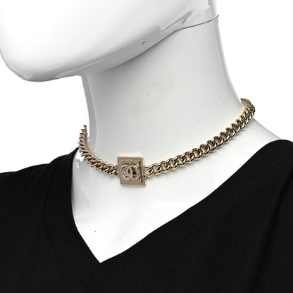 Chanel Metal Crystal CC Choker Gold 2 of 5
