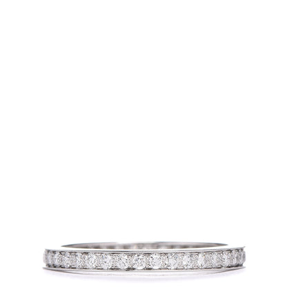 Van Cleef & Arpels Platinum Diamond 2.1mm Romance Wedding Band Ring 47 4 3 of 5