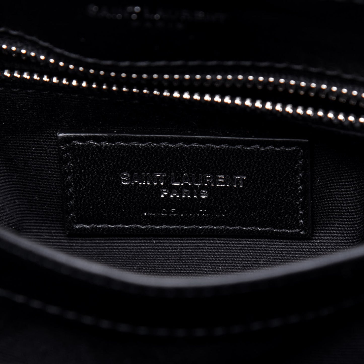Calfskin Y Quilted Monogram Toy Loulou Crossbody Bag Black
