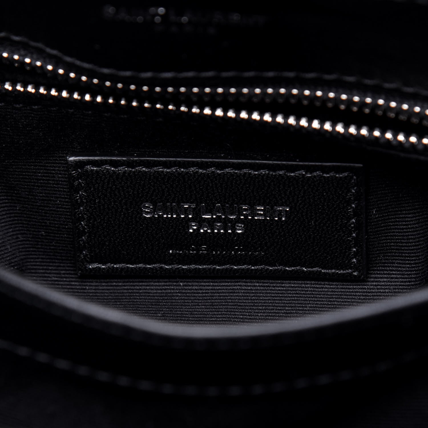 Saint Laurent Calfskin Y Quilted Monogram Toy Loulou Crossbody Bag Black 7 of 16
