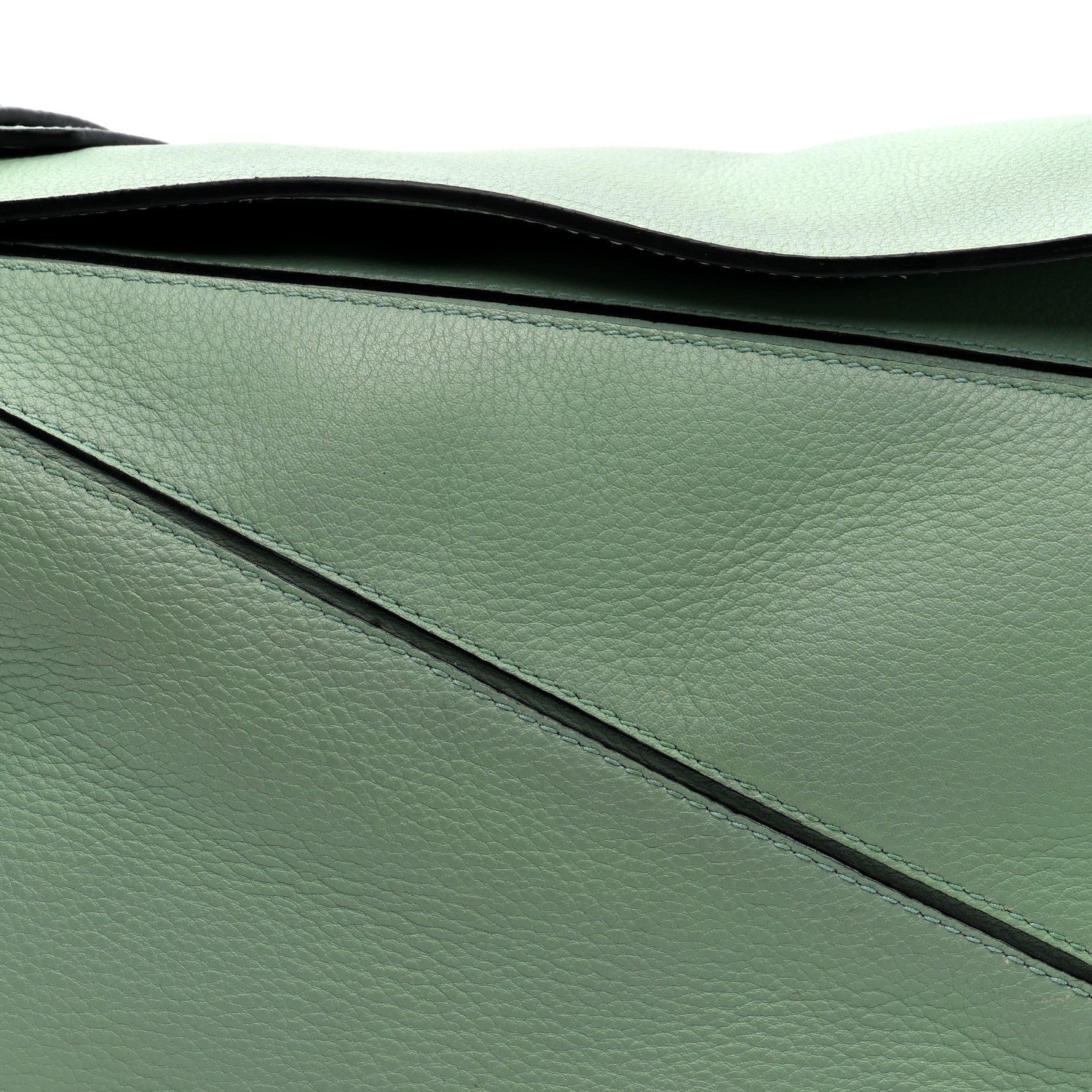 Loewe Calfskin Medium Puzzle Bag Sea Water Green 7 of 9