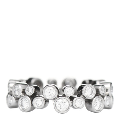 Tiffany Platinum Diamond Bubble Band Ring 51 5.75 3 of 5