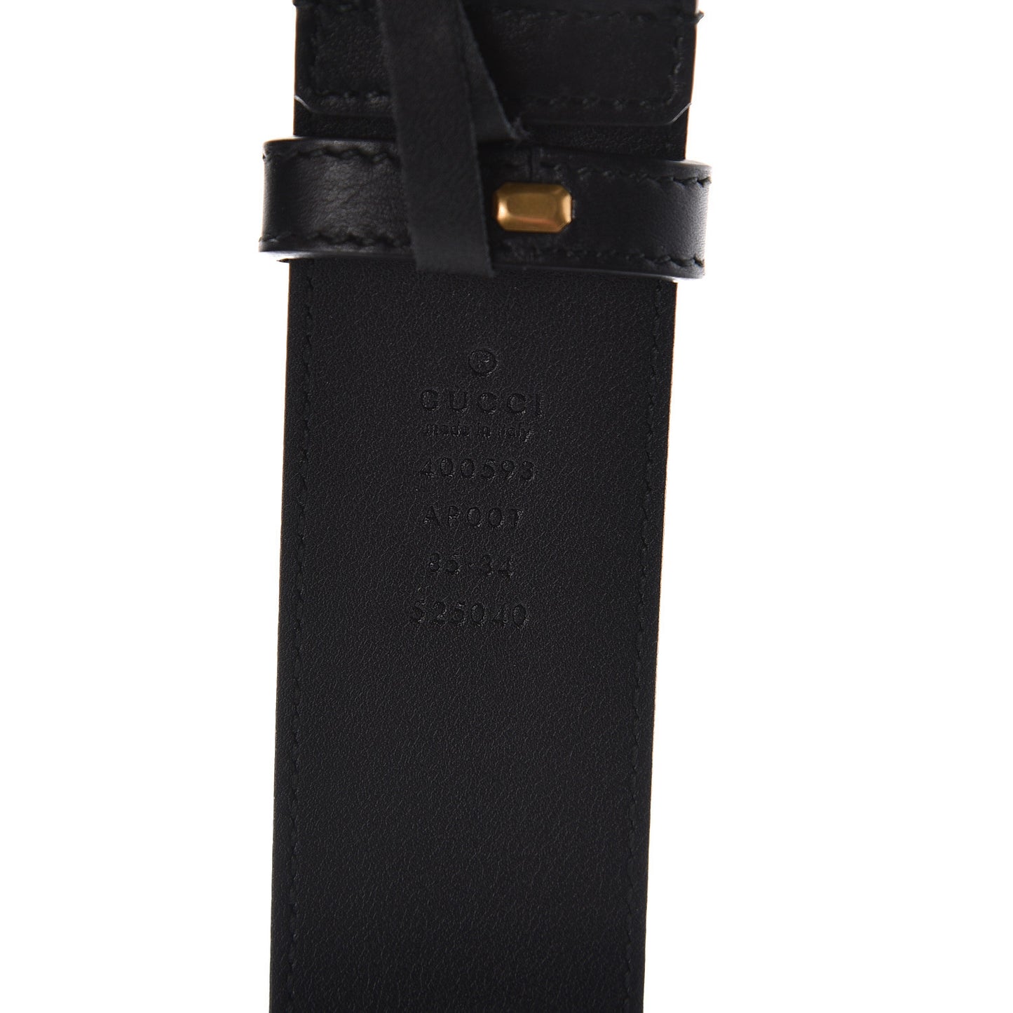 Calfskin Double G 40mm Belt 85 34 Black