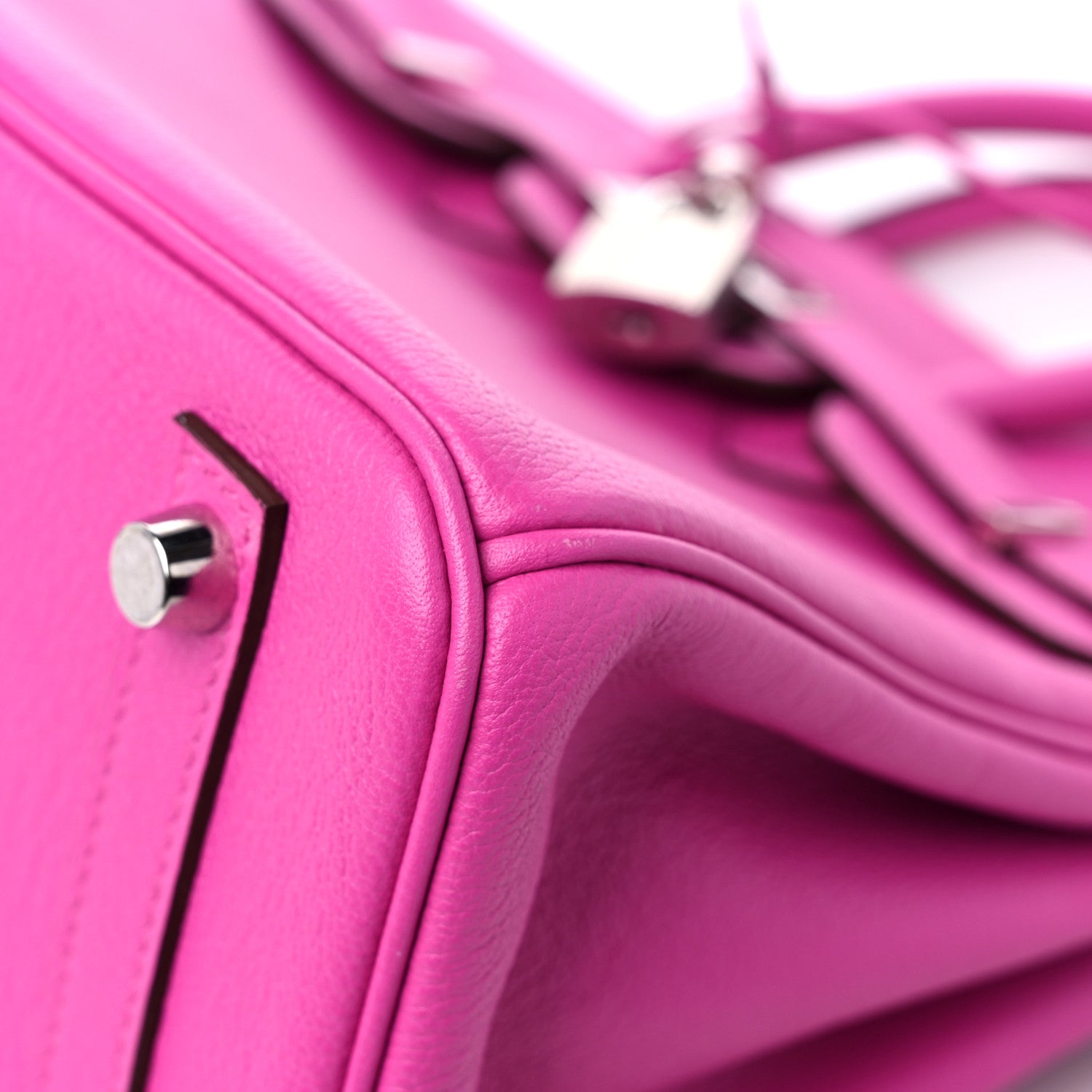Hermes Taurillon Novillo Verso Birkin 25 Magnolia Rouge Casaque 9 of 11