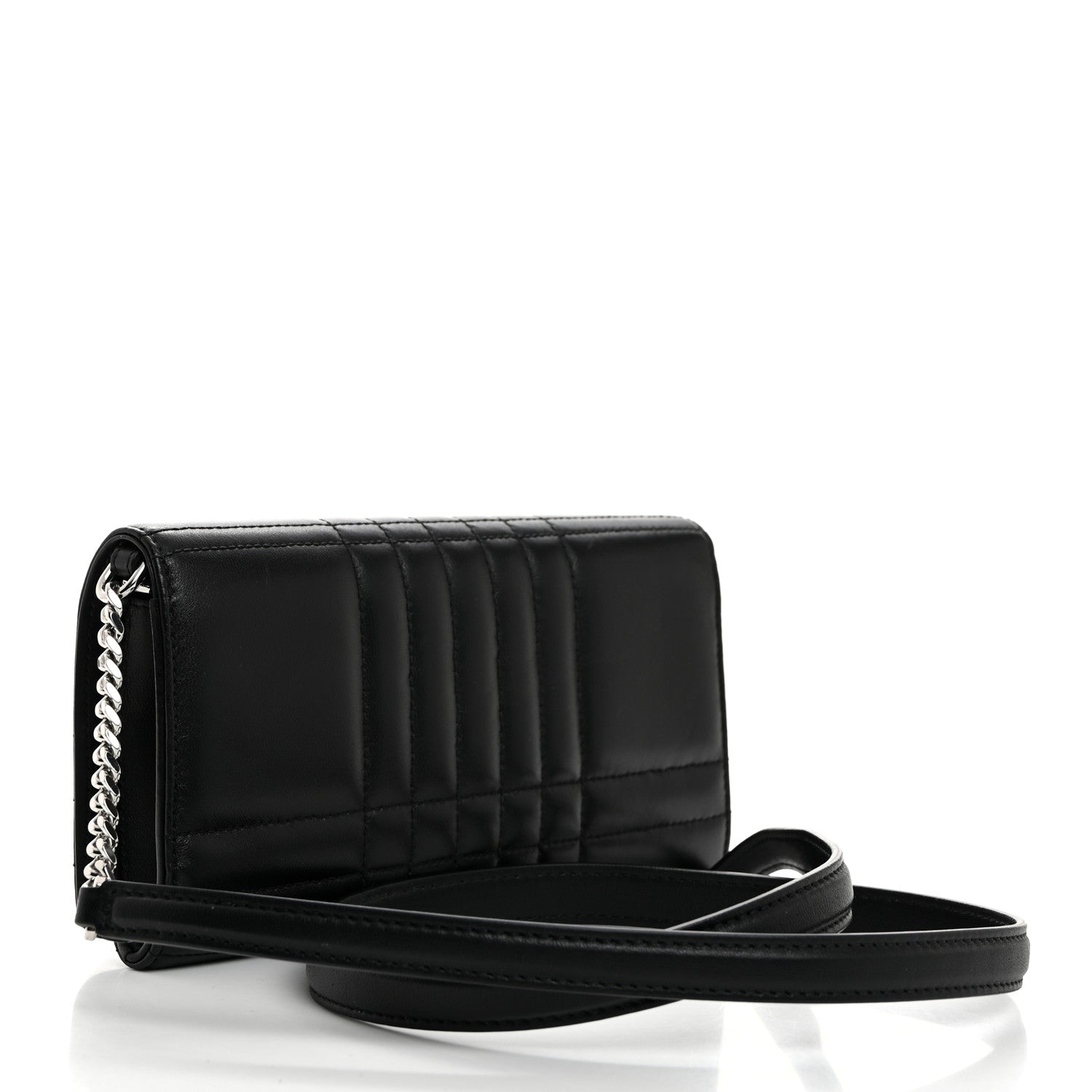 Burberry Lambskin Quilted Lola Chain Wallet Black 2 of 10