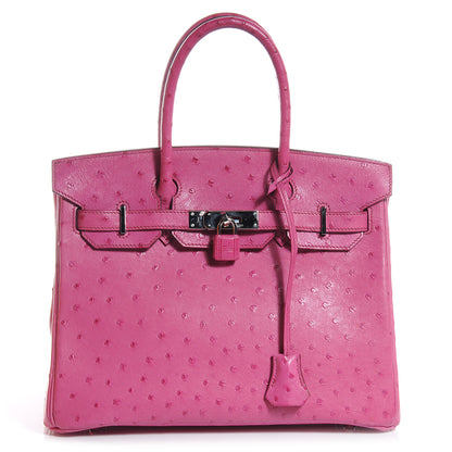 Hermes Ostrich Birkin 30 Fuchsia 1 of 14