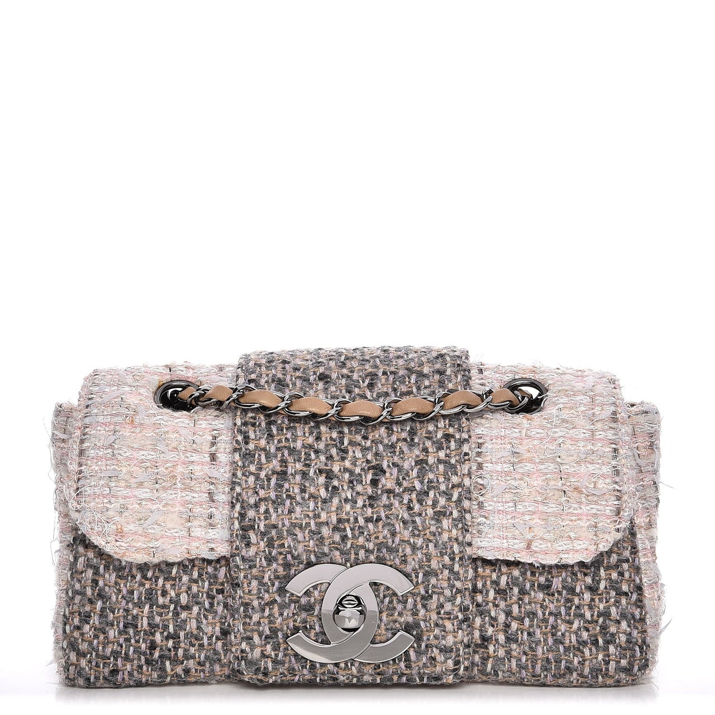 Tweed Small Fantasy Flap Grey