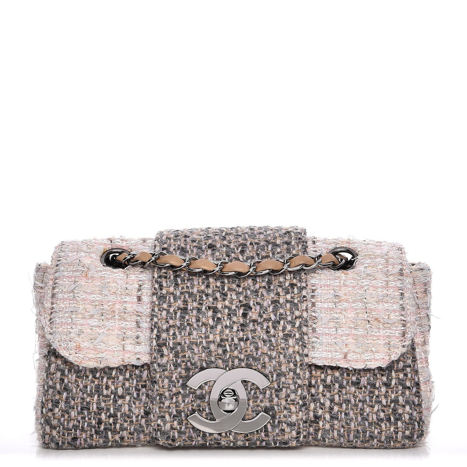 Chanel Tweed Small Fantasy Flap Grey 1 of 9