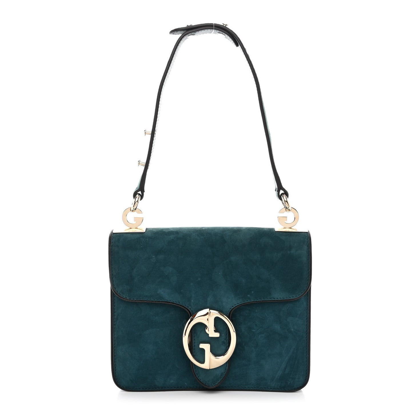 Suede Calfskin Small 1973 Shoulder Flap Bag Blue