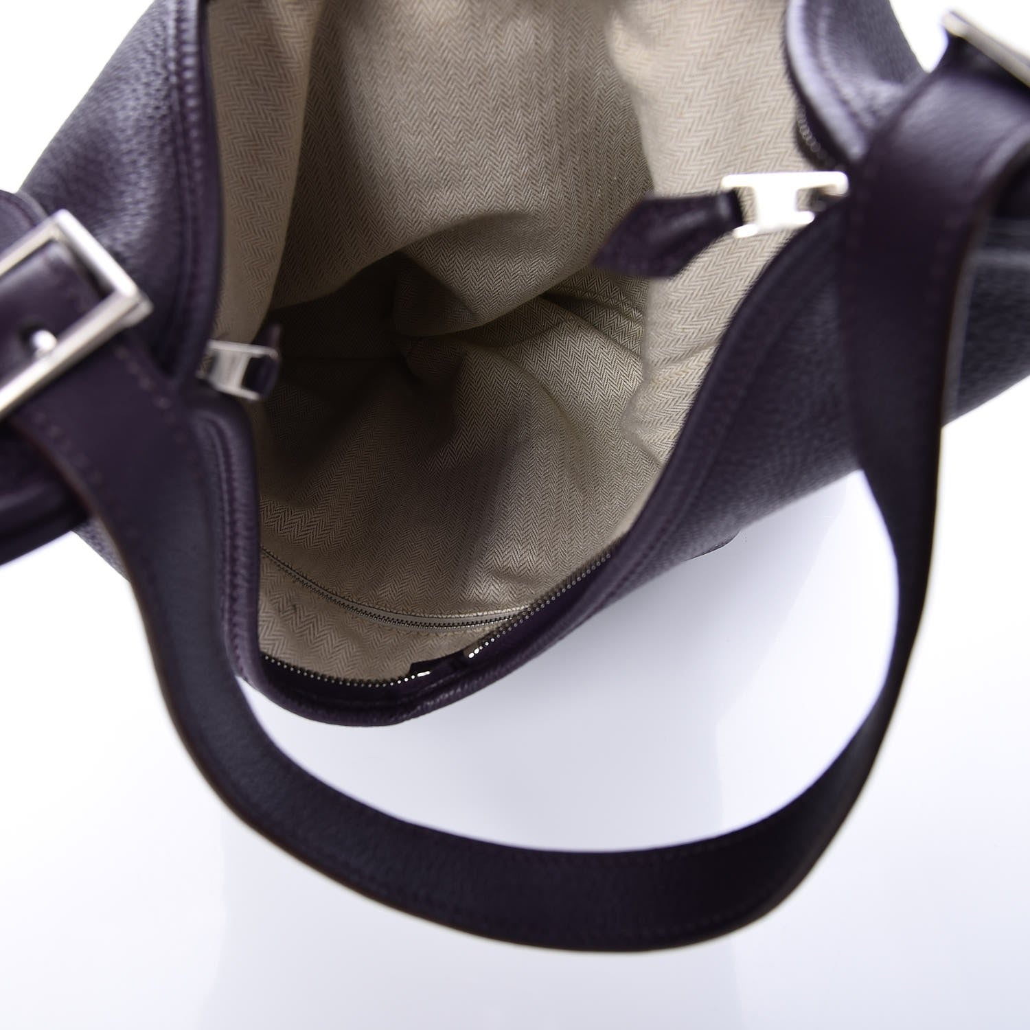 Hermes Taurillon Clemence Massai PM Raisin 5 of 7