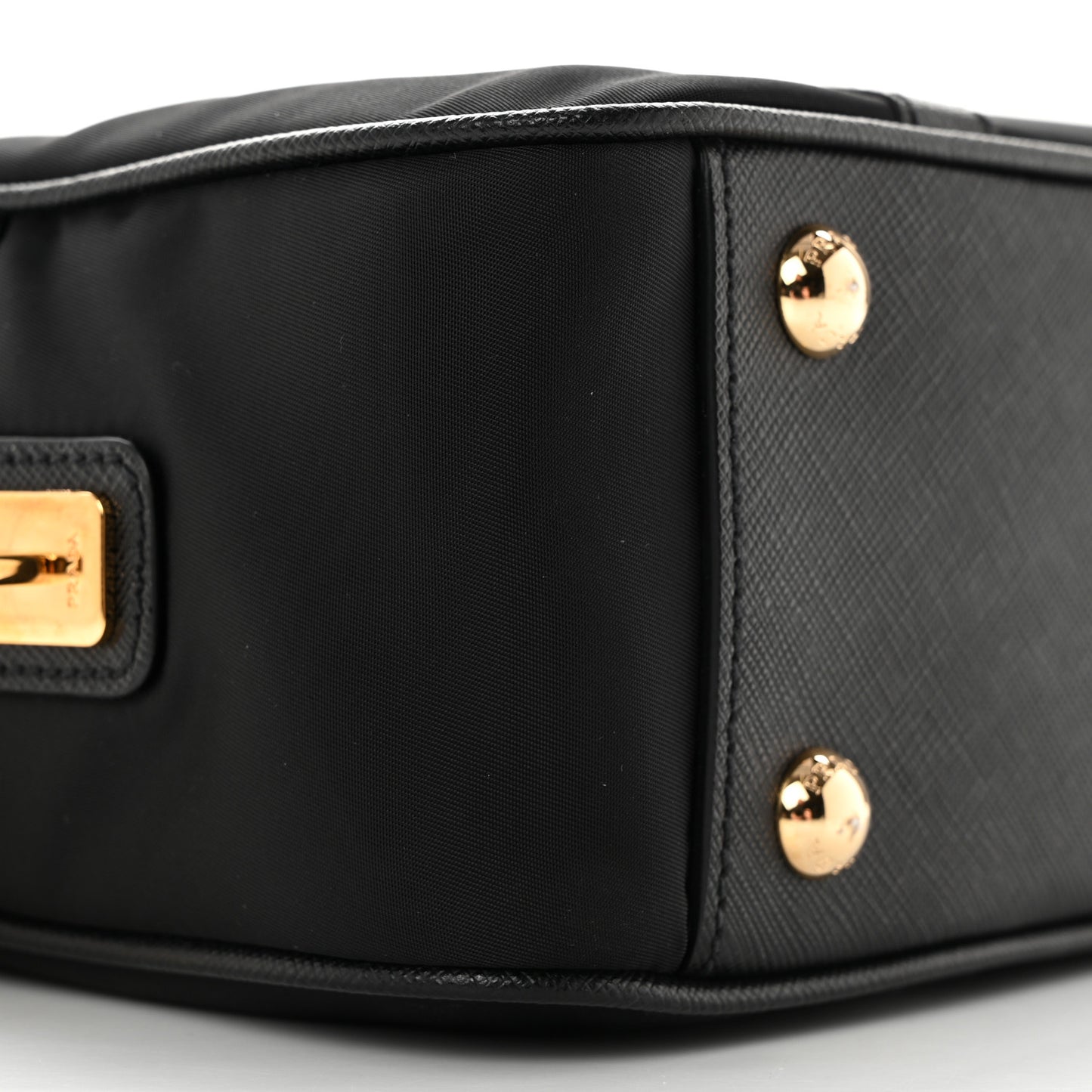 Tessuto Nylon Saffiano Bauletto Black