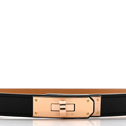 Hermes Epsom Kelly Belt Black 3 of 7