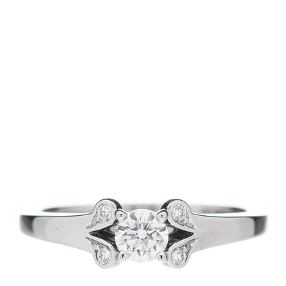 Cartier Platinum Diamond .25ct Ballerine Solitaire Engagement Ring 50 5.25 1 of 6