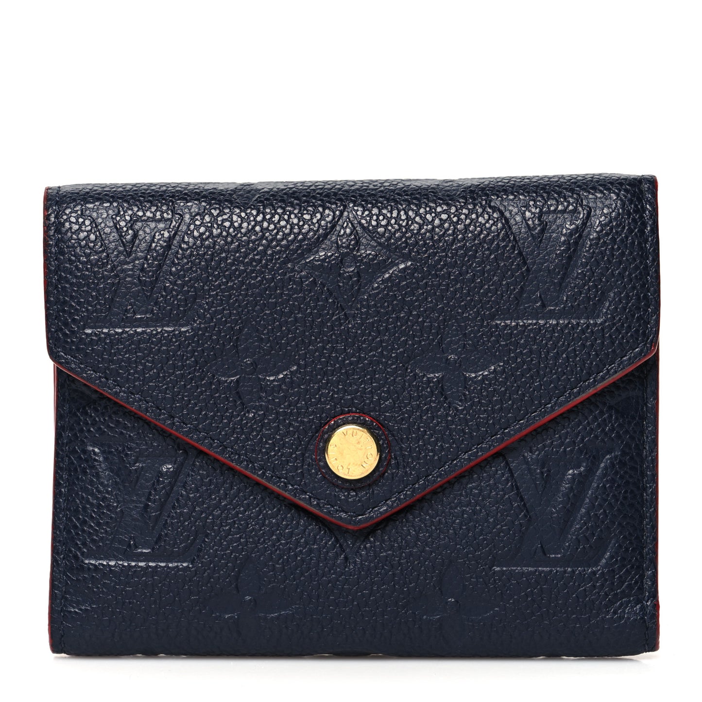 Empreinte Victorine Wallet Marine Rouge