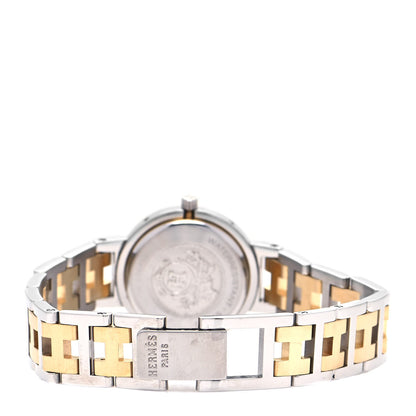 Hermes Stainless Steel 24mm Clipper Quartz Watch Gold 3 of 4