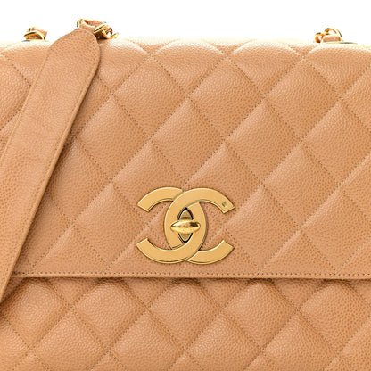 Chanel Caviar Quilted Small Single Flap Beige 13 of 13