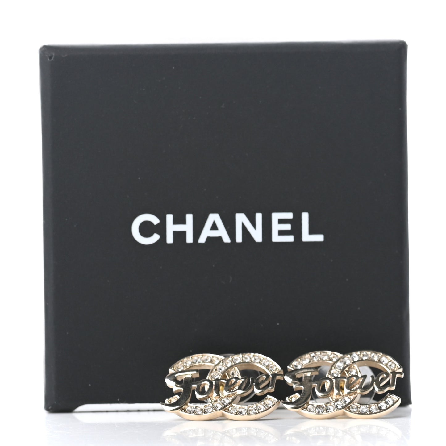 Crystal CC Forever Earrings Gold