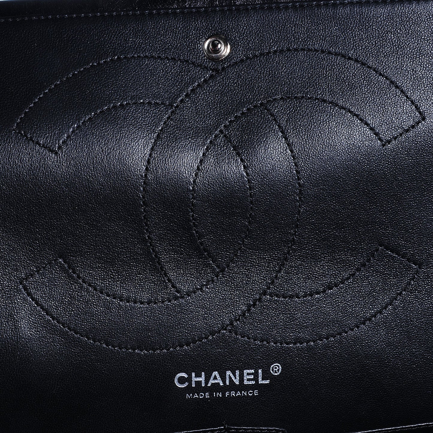 Glazed Calfskin 2.55 Reissue 227 Flap Black