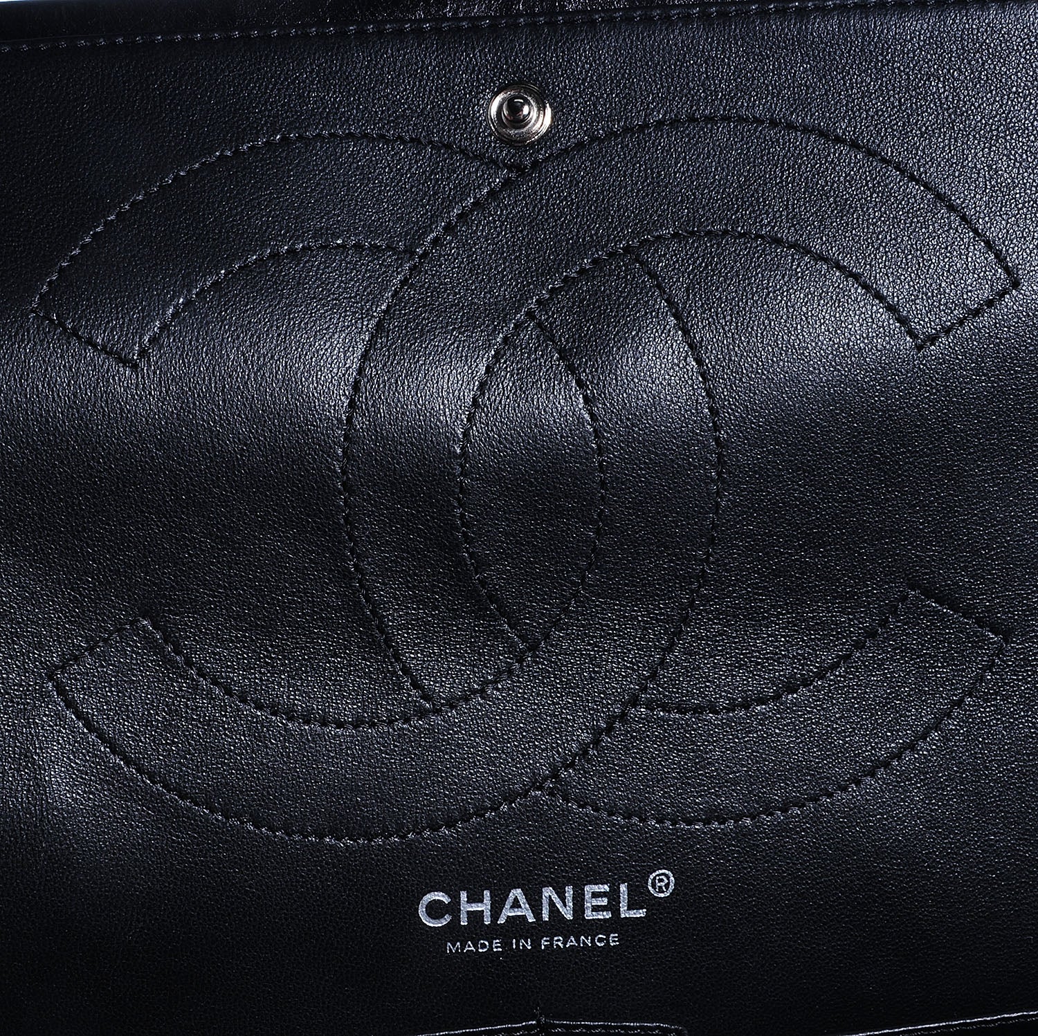 Chanel Glazed Calfskin 2.55 Reissue 227 Flap Black 6 of 8