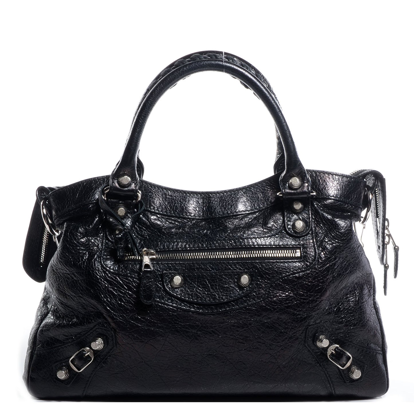 Agneau Giant 12 Silver Hardware Town Black