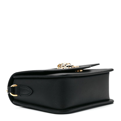 Versace Grained Calfskin La Medusa Flap Shoulder Bag Black 4 of 12