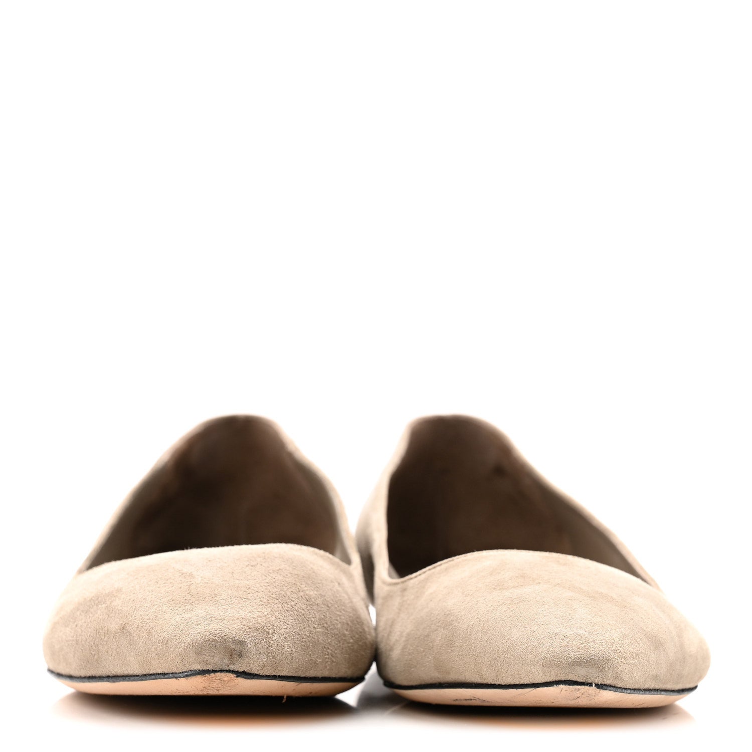 Jimmy Choo Suede Alina Flats 39.5 Taupe 3 of 11