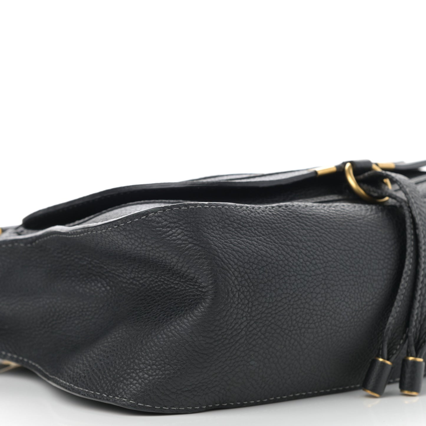 Calfskin Medium Marcie Satchel Black