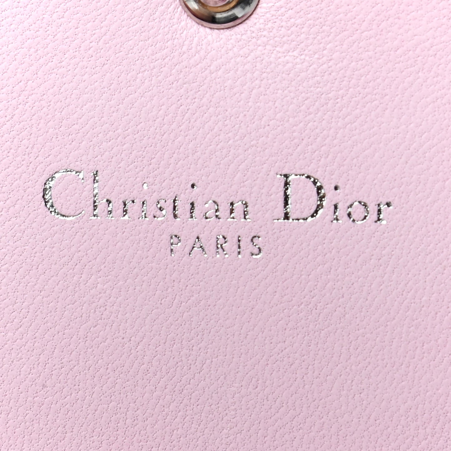 Patent Micro-Cannage Diorama Elancee Wallet Pink