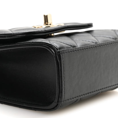 Chanel Lambskin Quilted Mini Trendy CC Clutch With Chain Black 9 of 11