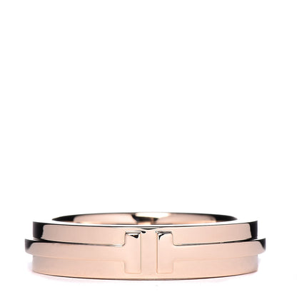 Tiffany 18K Rose Gold T Two Narrow Ring 52 6 1 of 4