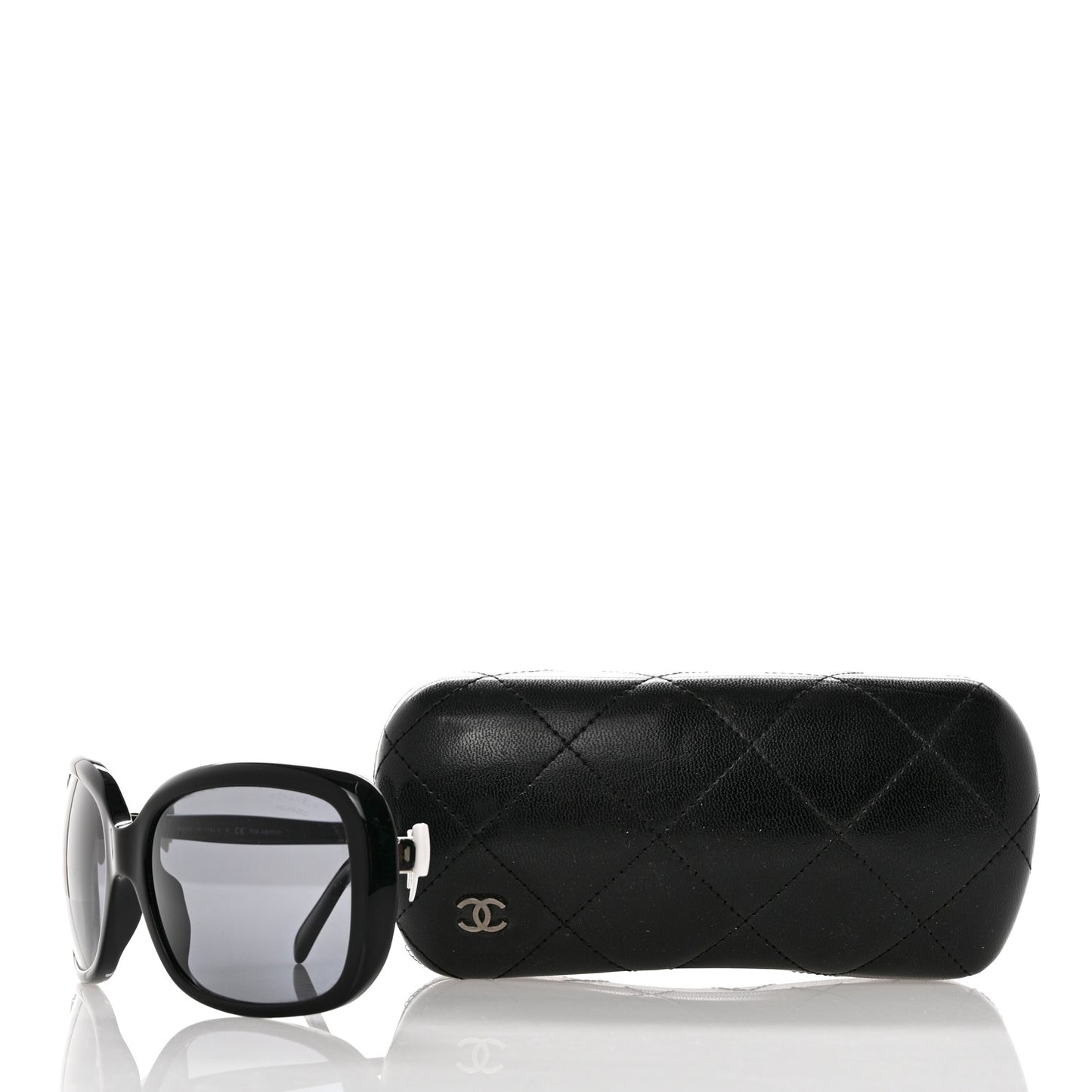 Acetate CC Bow Sunglasses 5171 Black White
