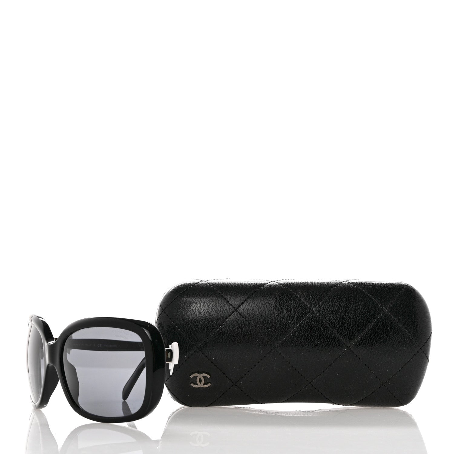 Chanel Acetate CC Bow Sunglasses 5171 Black White 8 of 8
