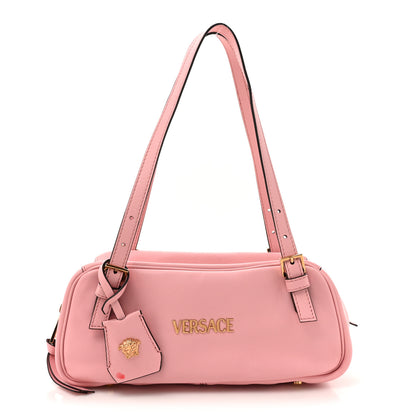 Versace Lambskin Tag Bowling Bag Light Pink 1 of 14