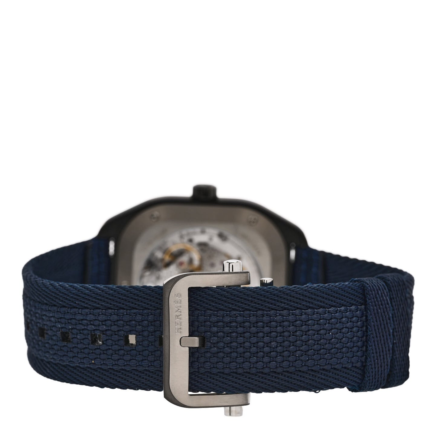 DLC Coated Titanium Nylon 39mm H08 Automatic Watch Bleu Abysse