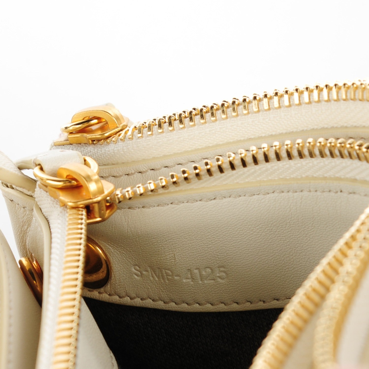 Celine Lambskin Small Trio Crossbody Bag White 8 of 8