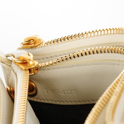 Celine Lambskin Small Trio Crossbody Bag White 8 of 8