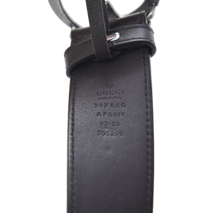 Gucci Moon Calfskin Nickel Double G 40mm Belt 95 38 Dark Cocoa 3 of 7