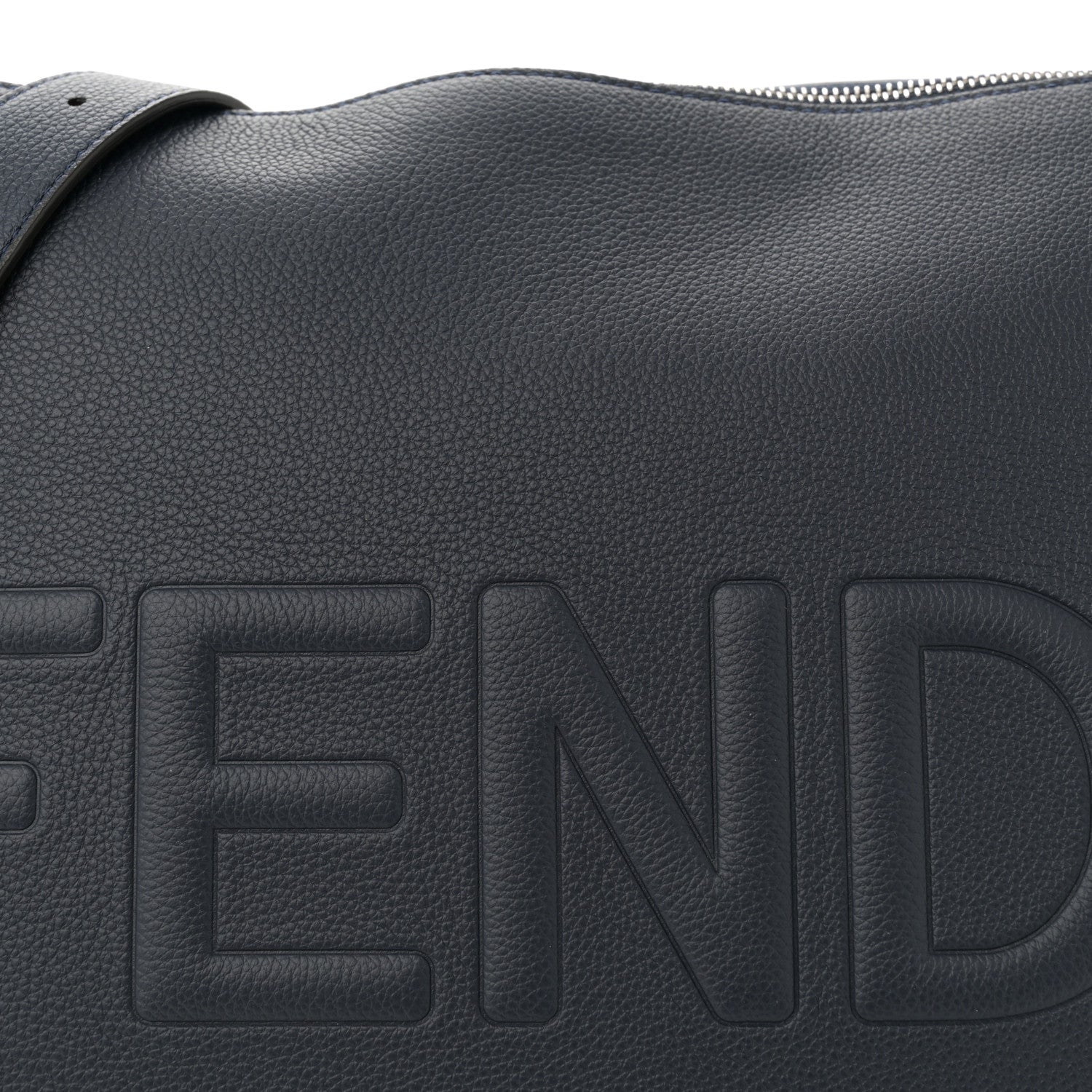 Fendi Vitello Cher Logo Embossed After Messenger Bag Dark Blue 8 of 12