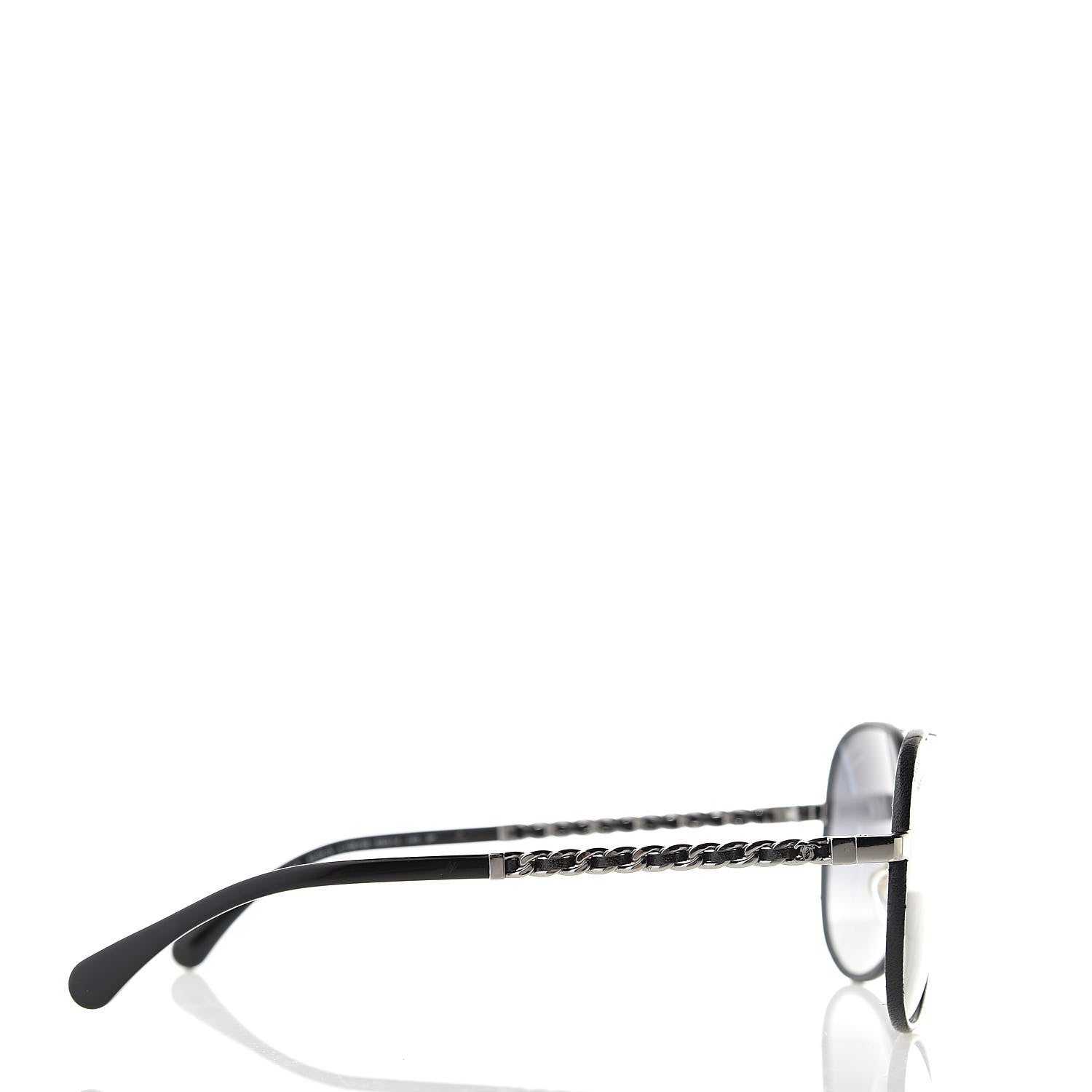 Chanel Polarized Pilot Winter Sunglasses 4219-Q Black 3 of 7