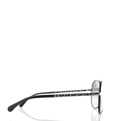 Chanel Polarized Pilot Winter Sunglasses 4219-Q Black 3 of 7