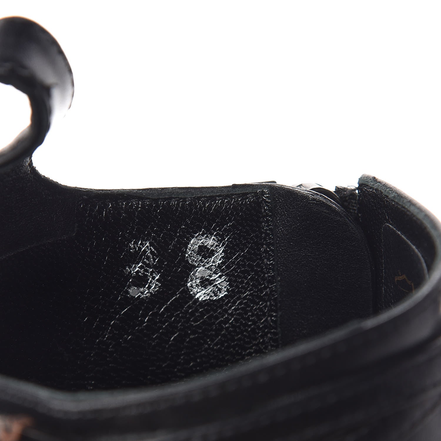 Louis Vuitton Calfskin Wedge Boot 38 Black 9 of 10