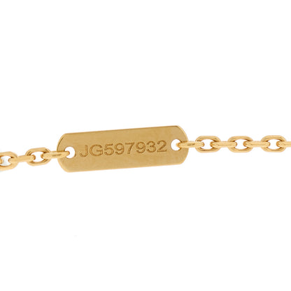 Van Cleef & Arpels 18K Yellow Gold Diamond Vintage Alhambra Pendant Necklace 6 of 7