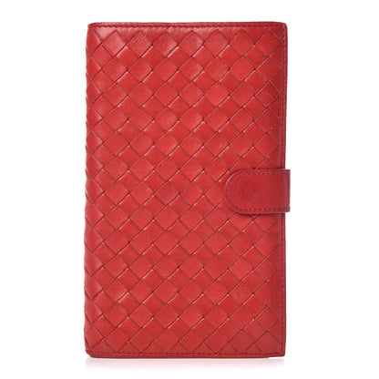 Bottega Veneta Nappa Intrecciato Continental Snap Wallet 1 of 13