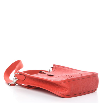 Hermes Taurillon Clemence Evelyne TPM Rouge Tomate 4 of 9