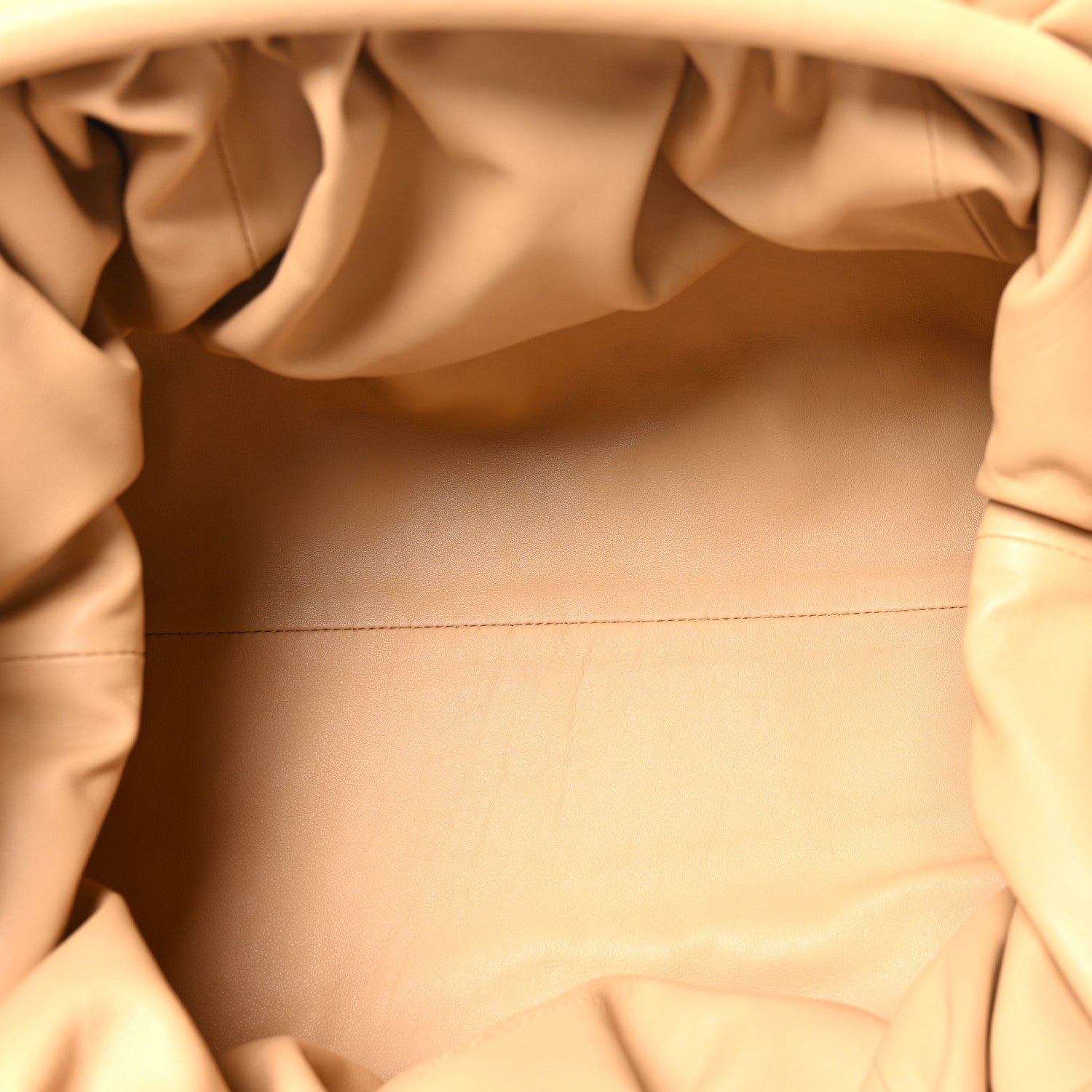 Bottega Veneta Smooth Butter Calf The Pouch Oversized Clutch Almond 5 of 9
