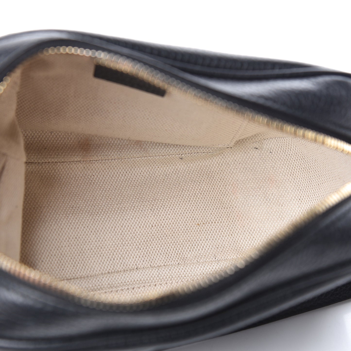 Pebbled Calfskin Small Soho Disco Bag Black